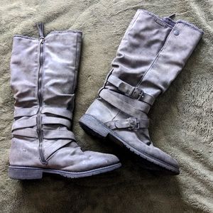 Roxy 🩶🌊 grey fuzzy winter boots
